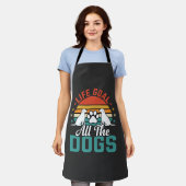 Alle Honden Retro Hond Liefhebber Schort (Gedragen)