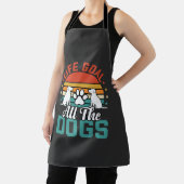 Alle Honden Retro Hond Liefhebber Schort (Insitu)