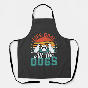 Alle Honden Retro Hond Liefhebber Schort