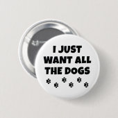 Alle honden ronde button 5,7 cm (Voorkant /achterkant)