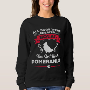 Alle honden werden Creëer in Equal Pommeren Trui