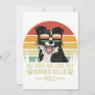 alle honden zijn cool , maar de collieregel aan de feestdagenkaart