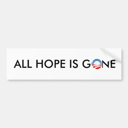 ALLE HOOP IS GEDAAN BUMPERSTICKER (Voorkant)