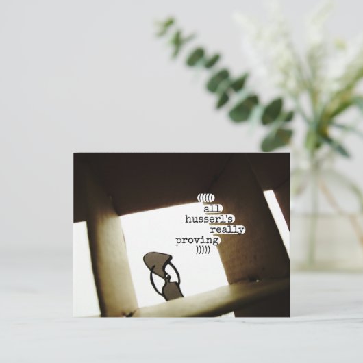 alle husserl bewijzen dat briefkaart (Staand voorkant)