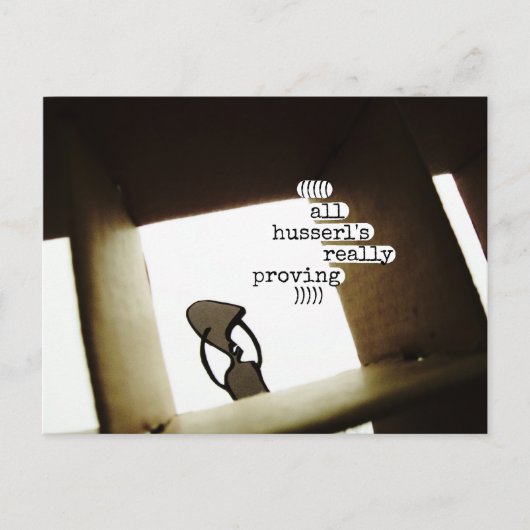 alle husserl bewijzen dat briefkaart (Voorkant)