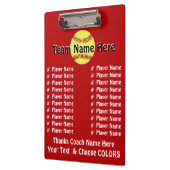 Alle ideeën van de de Softball Coach van de Speler Klembord (Links)