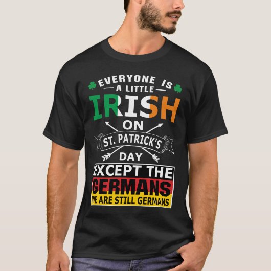 Alle Ieren Duitsers St Patrick Day T-Shirt (Voorkant)