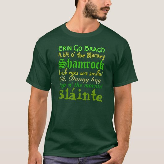 Alle Iers T-shirt (Voorkant)