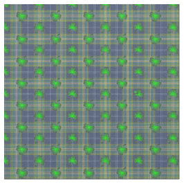 Alle Ierse blauwe klavertartan Stof