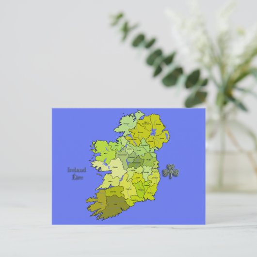 Alle Ierse Kaart van Ierland (Staand voorkant)