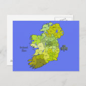 Alle Ierse Kaart van Ierland (Voorkant / Achterkant)