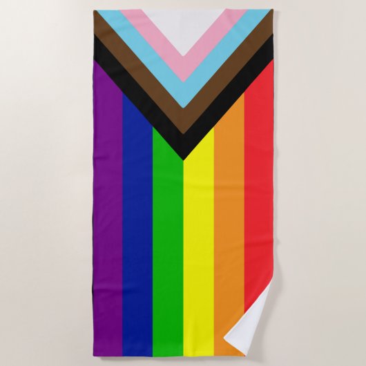 ALLE INCLUSIEVE LGBTQ+ PRIDE RAINBOW-VLAG STRANDLAKEN (Voorkant)