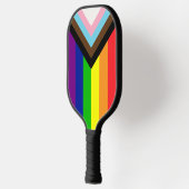 ALLE INCLUSIEVE RAINBOW LGBTQIA+ PICKLEBALL PADDLE (Links)
