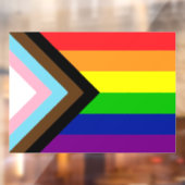 ALLE INCLUSIEVE RAINBOW-VLAGWINDOW-CLING RAAMSTICKER (Vel 2)