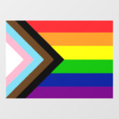 ALLE INCLUSIEVE RAINBOW-VLAGWINDOW-CLING RAAMSTICKER (Vel)