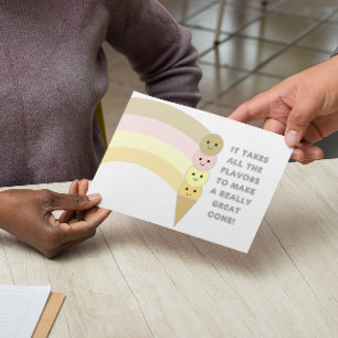 Alle Inspirerend Flavors-postkaart Briefkaart