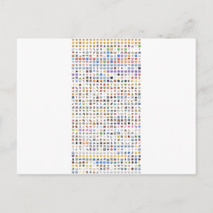 Alle iPhone/iOS emojis Briefkaart