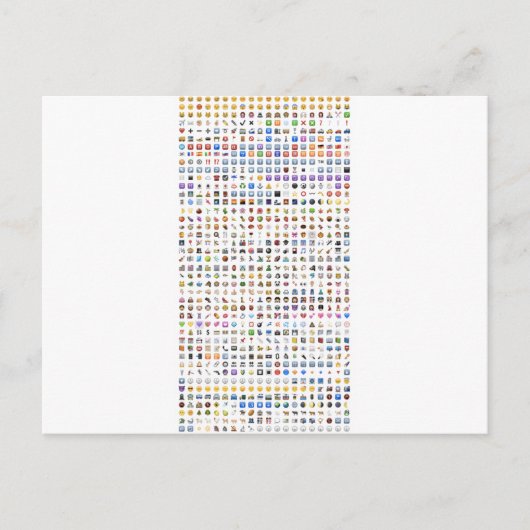 Alle iPhone/iOS emojis Briefkaart (Voorkant)
