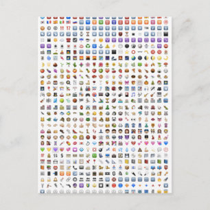 Alle iPhone/iOS emojis Briefkaart