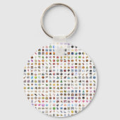 Alle iPhone/iOS emojis Sleutelhanger (Voorkant)