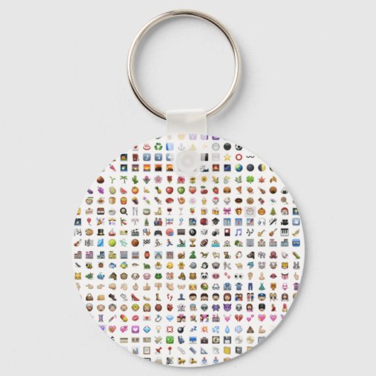 Alle iPhone/iOS emojis Sleutelhanger (Voorkant)
