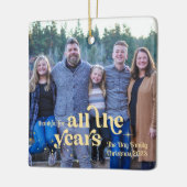 Alle jaren Foto Kerst Ornament (Links)