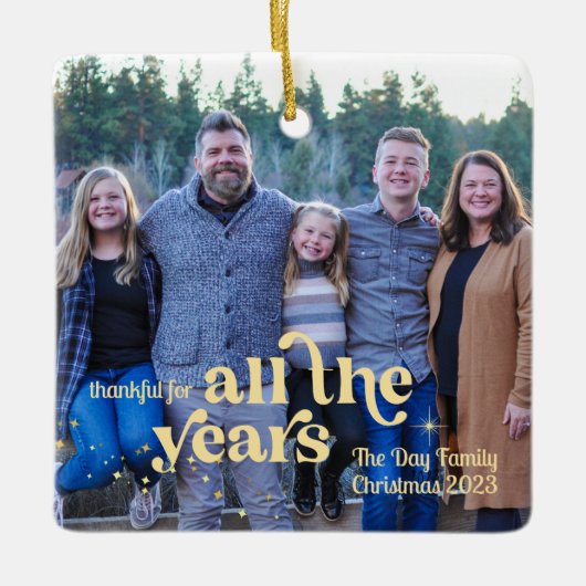 Alle jaren Foto Kerst Ornament (Voorkant)