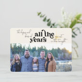 Alle jaren Kerstmis Fotokaart Feestdagenkaart (Staand voorkant)