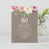 Alle jaren  witte en roze rozen van de dag kaart (Staand voorkant)