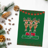 Alle Jingle Dames | Grappige rendier kerst Kaart
