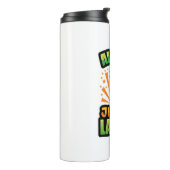 Alle Jingle Dames Kerst Pyjama Melanin X-m Thermosbeker (Gedraaid links)