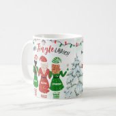 Alle Jingle Dames zussen Besties Kerstmis Koffiemok (Voorkant links)