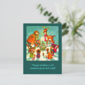 Alle Kaarten van de Vakantie van Schepselen Grote Feestdagenkaart (Staand voorkant)