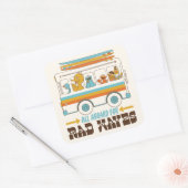 Alle kaarten voor rails vierkante sticker (Envelop)