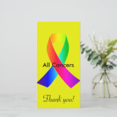 Alle kanker bedankkaart (Staand voorkant)