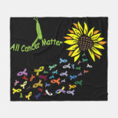 Alle kanker is belangrijk om het dagelijkse lint fleece deken (Voorkant (Horizontaal))