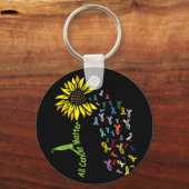 Alle kanker is belangrijk om het dagelijkse lint sleutelhanger (Voorkant)