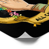 Alle Kanker Zaken Bewustzijnsdag Bidden Poster (Hoek)