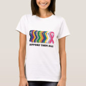 Alle kankerbewustwording t-shirt (Voorkant)