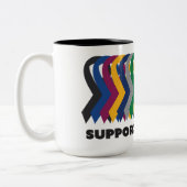 Alle kankerbewustwording tweekleurige koffiemok (Links)