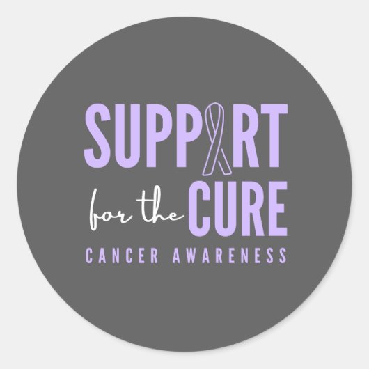 alle kankerbewustzijn.support.cure. Stickers Label (Voorkant)