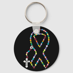 Alle kankerkwestie maakt bewustzijn dwars door all sleutelhanger