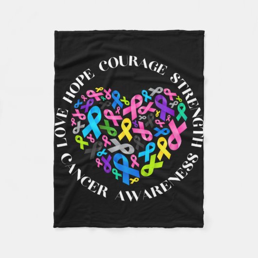 Alle kankerkwesties zijn bewustzijnsstrijd tegen a fleece deken (Voorkant)