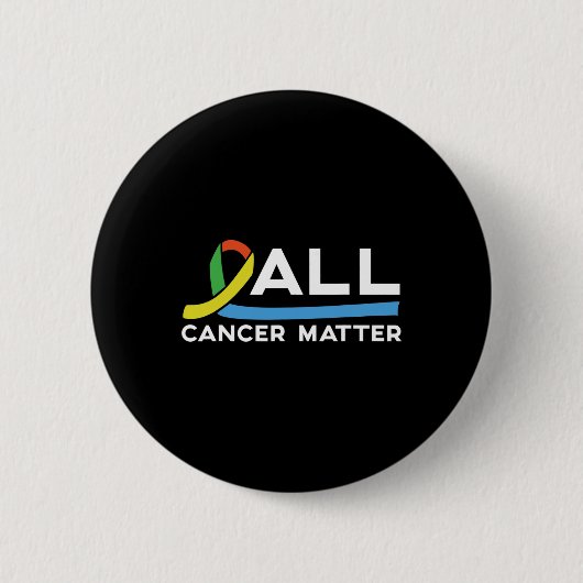 Alle kankerproblemen Wereldkankerdag 1 Ronde Button 5,7 Cm (Voorkant)
