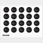 Alle kankerzaken Bewustmakingsdag Heartbeat 3 Ronde Sticker (Vel)