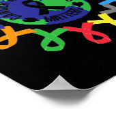 Alle Kankerzaken Bewustzijn Kankerondersteuning Al Poster (Hoek)