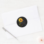 Alle kankerzaken zijn bewustzijnsdag zonnescherm ronde sticker (Envelop)