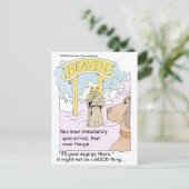 Alle katten gaan naar de hemel? Funny Gifts & T -  Briefkaart (Staand voorkant)