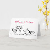 Alle katten gaan naar de hemel (verlies van huisdi kaart (Gele Bloem)