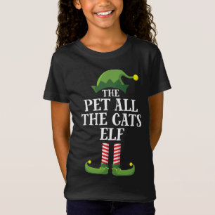 Alle katten in de Elf Matching Familie Christm T-shirt